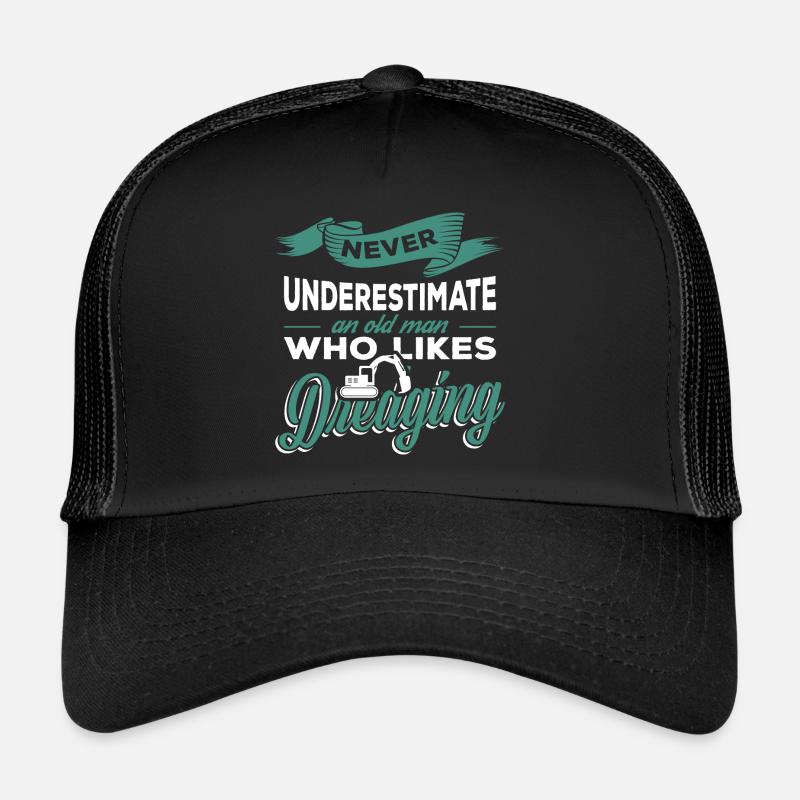 Dredging Grandpa construction workers Trucker Cap