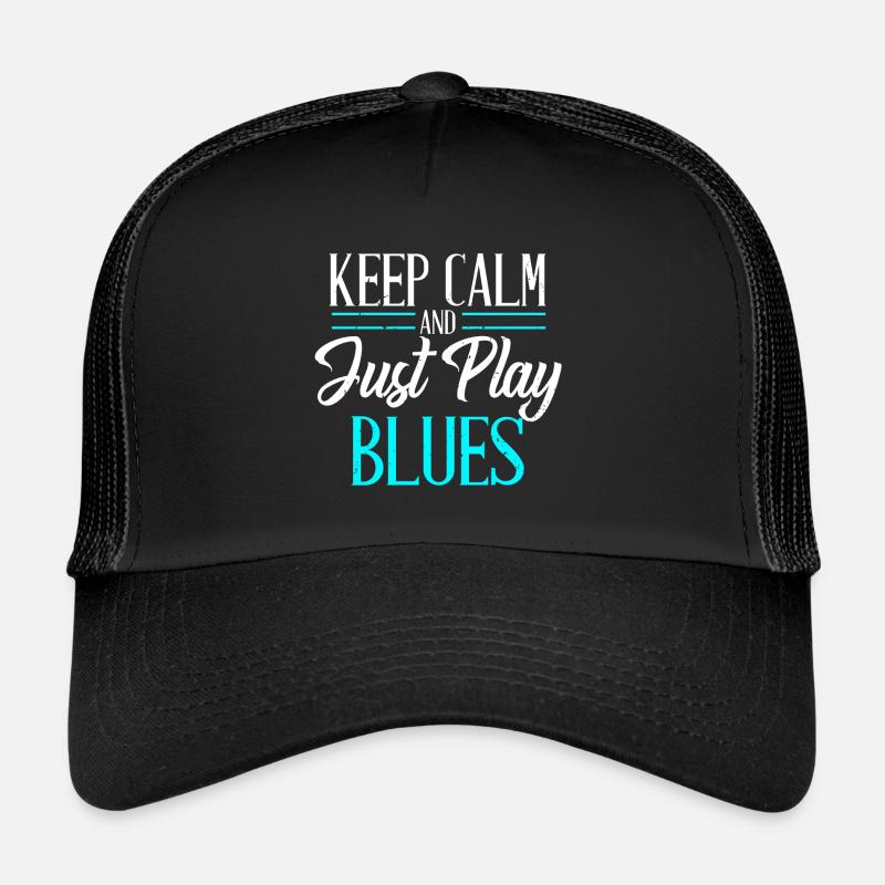 Blues Musik Locker Bleiben Geschenk Trucker Cap