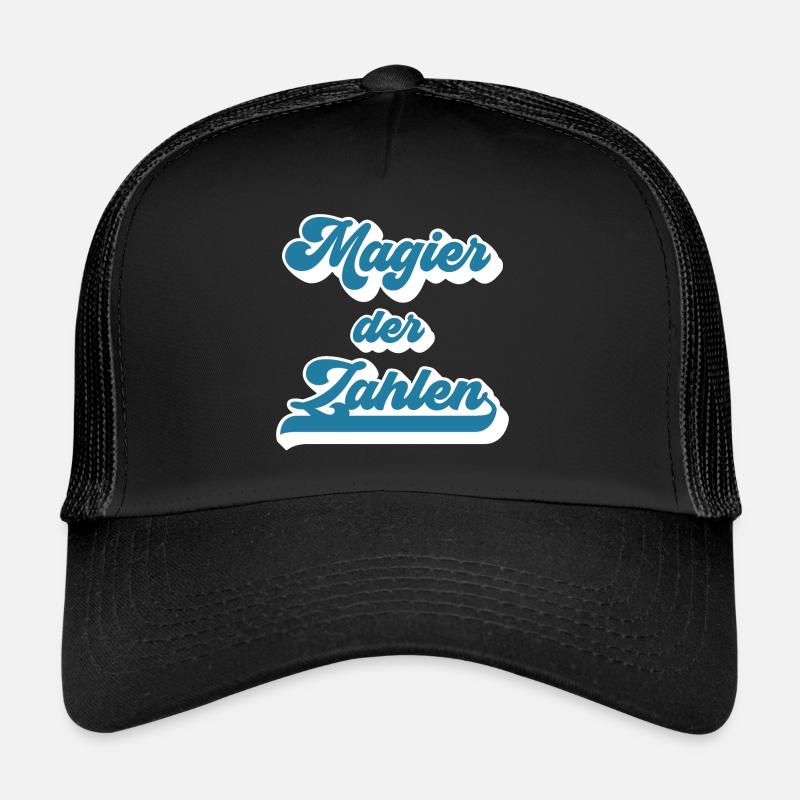 T-shirt Comptable Contrôleur Comptable - Casquette trucker  - noir/noir