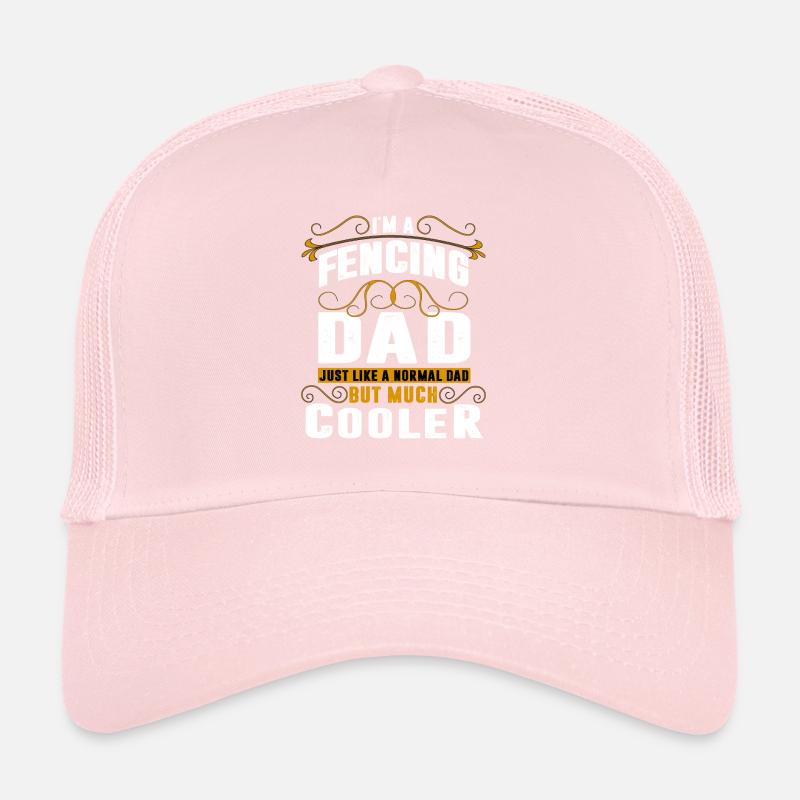 Fencing sword fighting Dad Trucker Cap