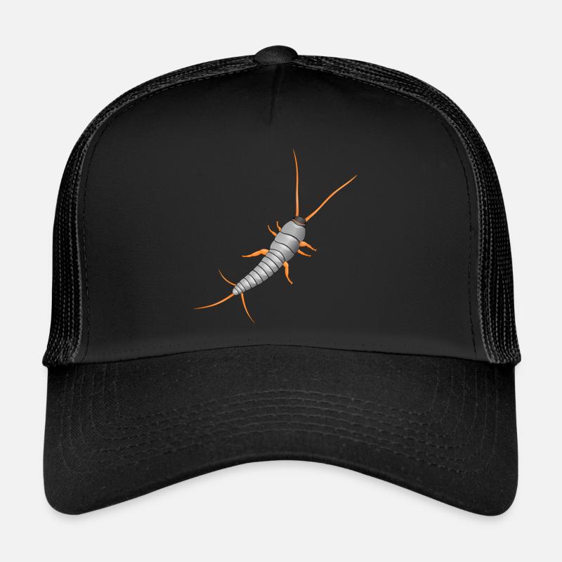Poissons argentés, Lepisma saccharina, silverfish Casquette trucker 