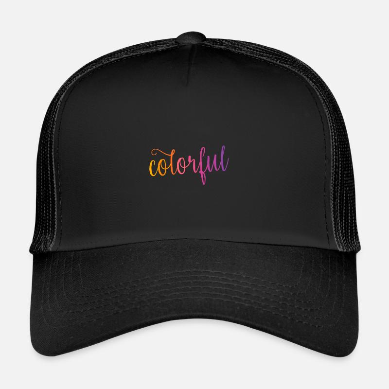 colorful - Trucker Cap - Schwarz/Schwarz