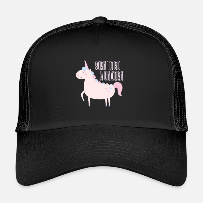 Né pour être une licorne Casquette trucker 