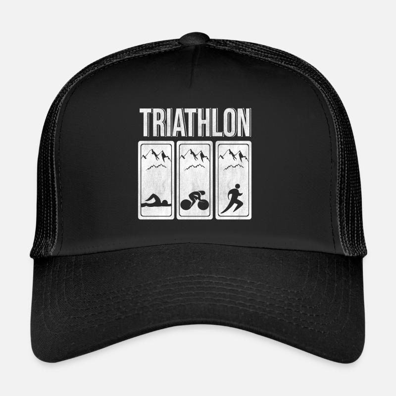 Natation vélo course triathlon triathlon Casquette trucker 