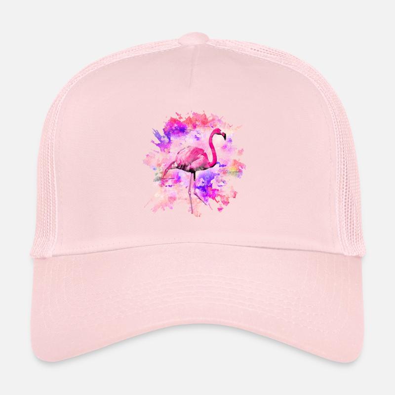 Flamant rose Casquette trucker 