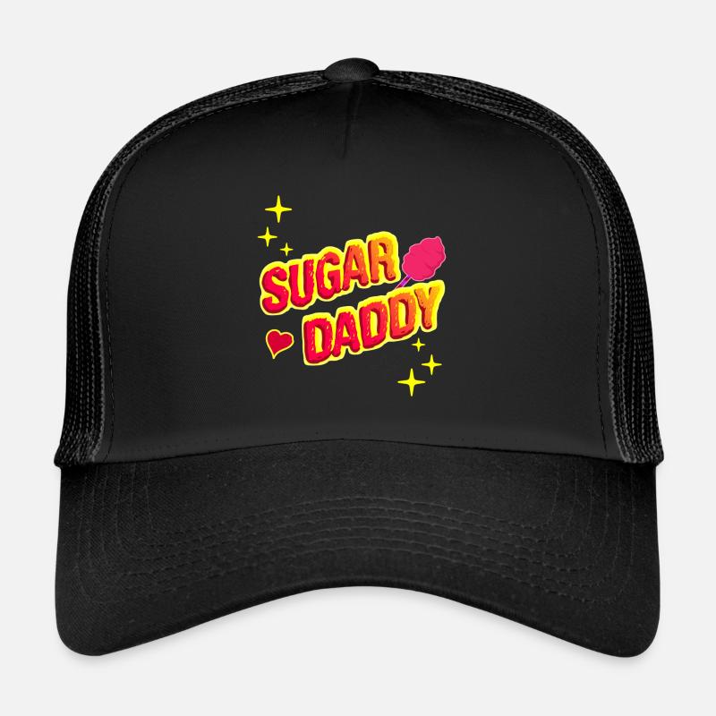 Sugar Daddy - Funny Gift Idea - Trucker Cap - black/black