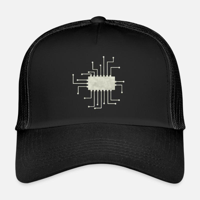 Computer chip Trucker Cap