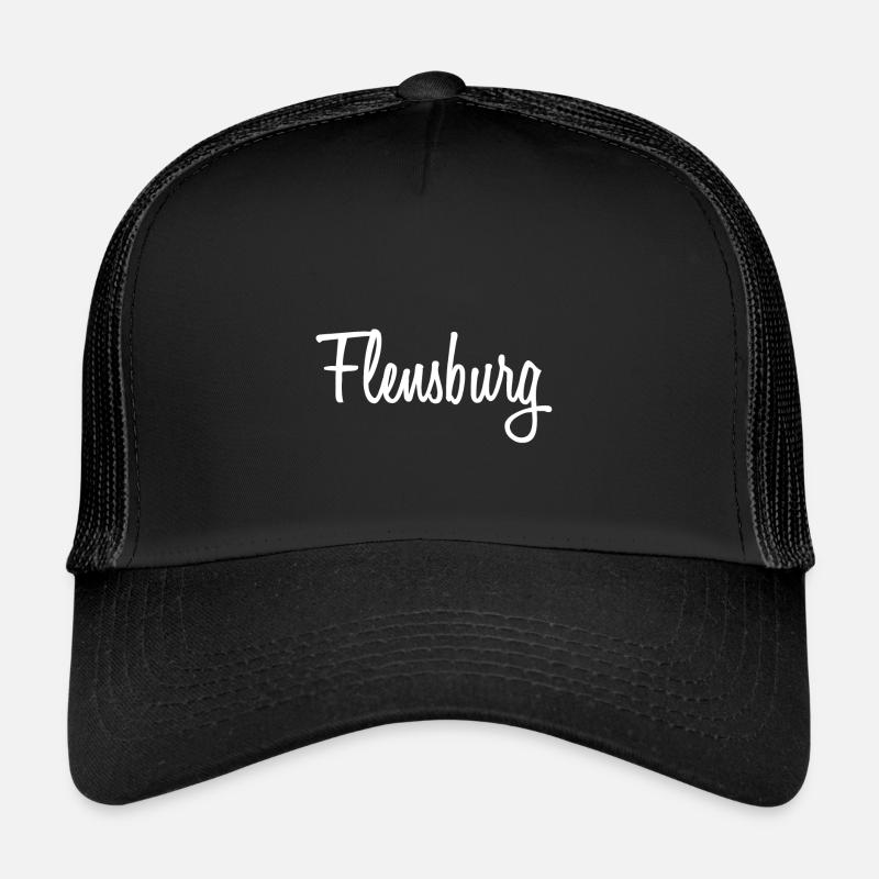 Flensburg - Trucker Cap - Schwarz/Schwarz