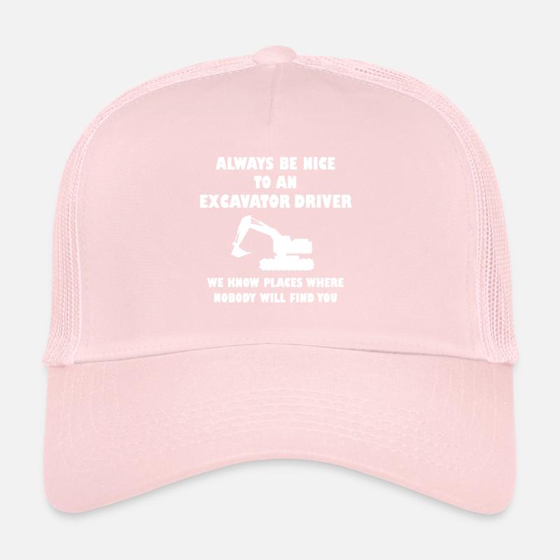 Excavator Driver Bagger Baggerfahrer Trucker Cap