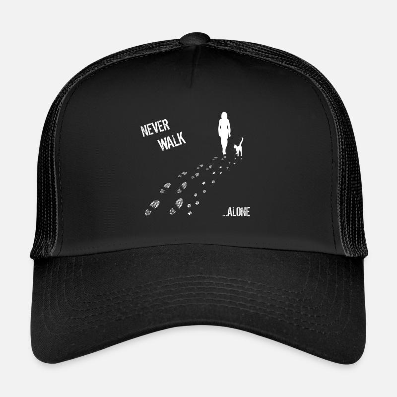 Never Walk alone Frau Katze Trucker Cap