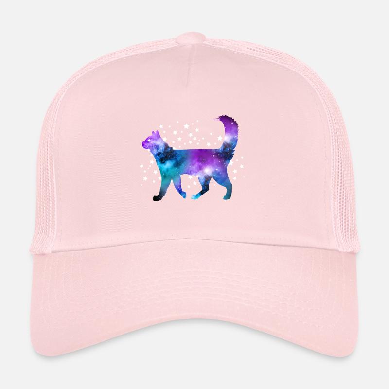 Étoiles spatiales de chat Casquette trucker 