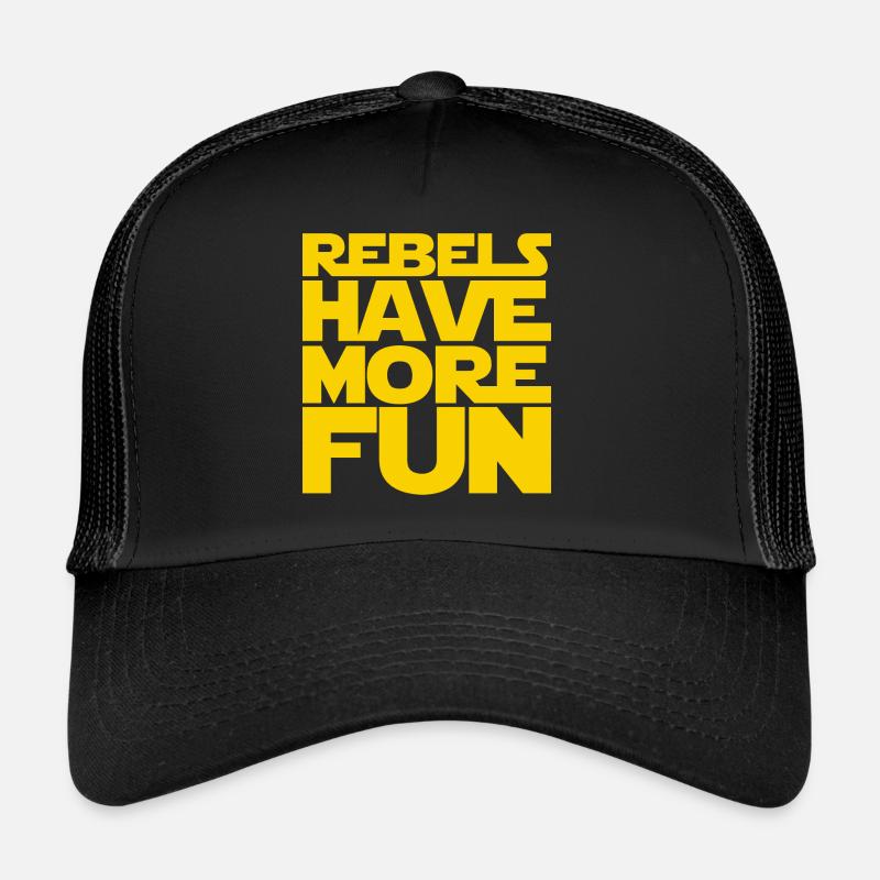 Rebels Have More Fun - Trucker Cap - black/black