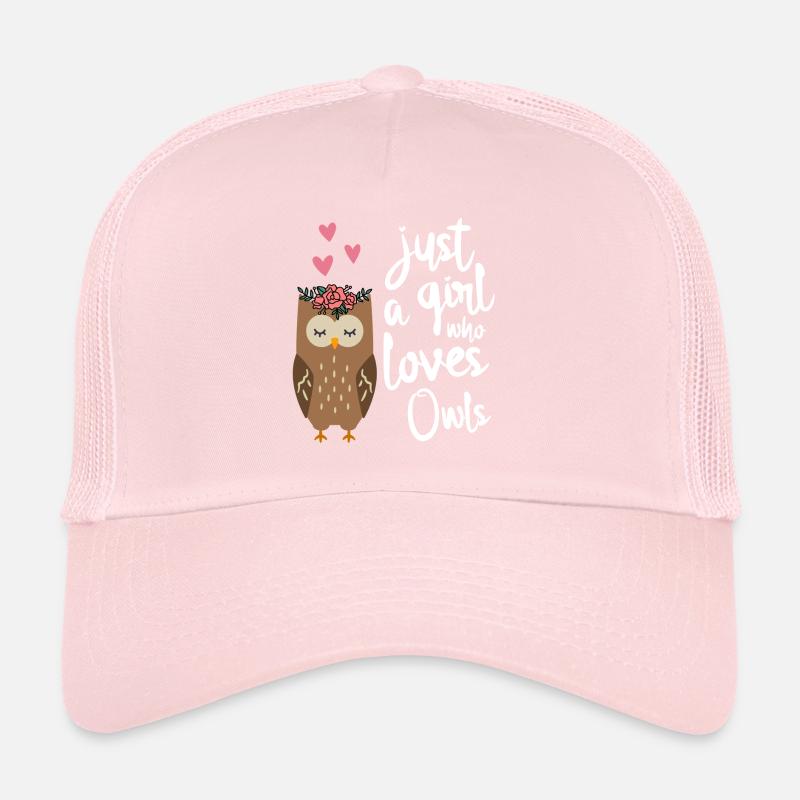 Eule Nur ein Mädchen dass Eulen liebt Trucker Cap