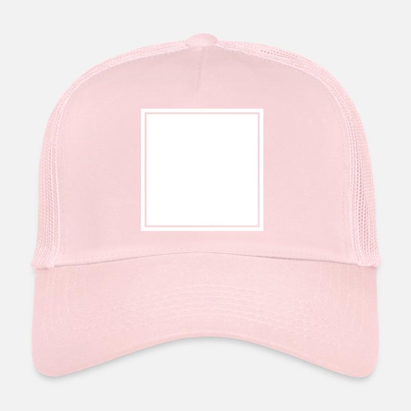 Carré blanc auto-conception Casquette trucker 