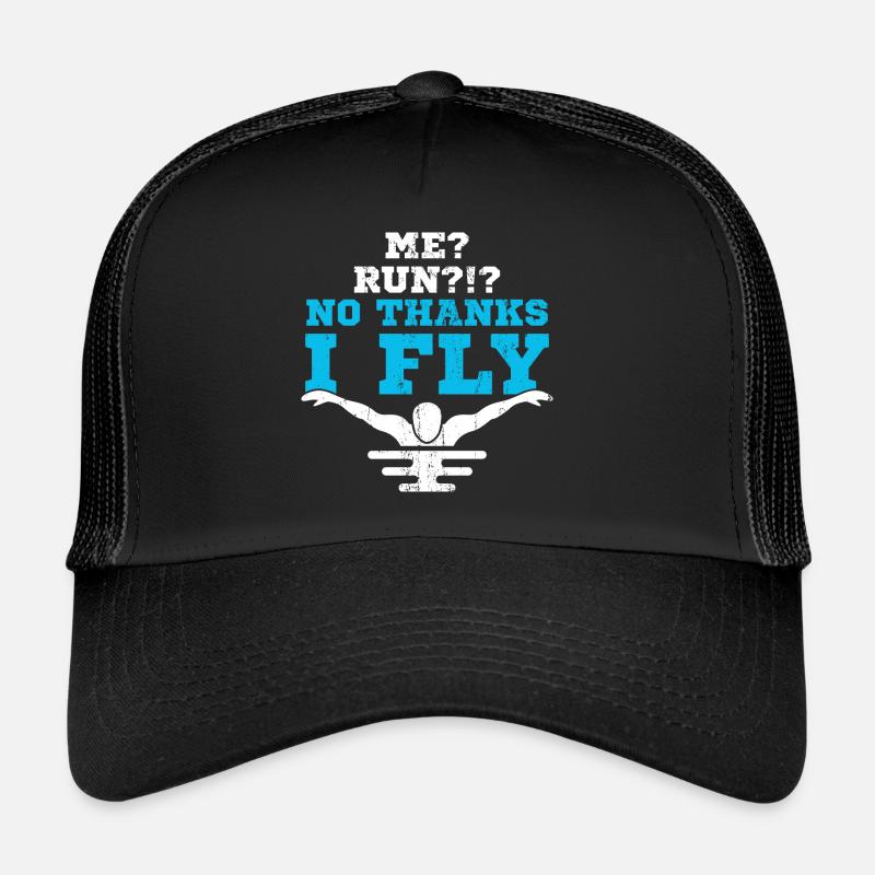 swimmer - Trucker Cap - black/black