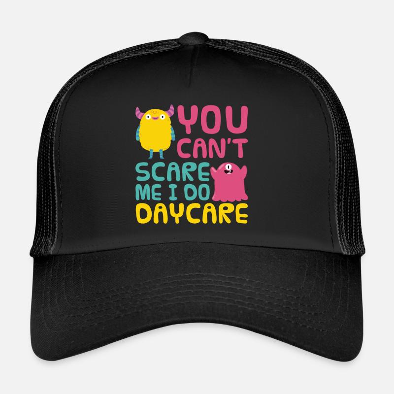 Kindergärtnerin Tagesmutter Erzieher - Trucker Cap - Schwarz/Schwarz