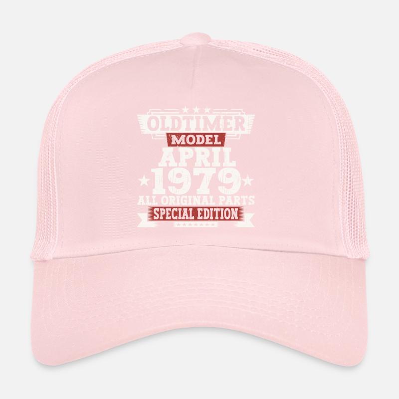 Oldtimer Avril 1979 44th Birthday Gift Men Casquette trucker 
