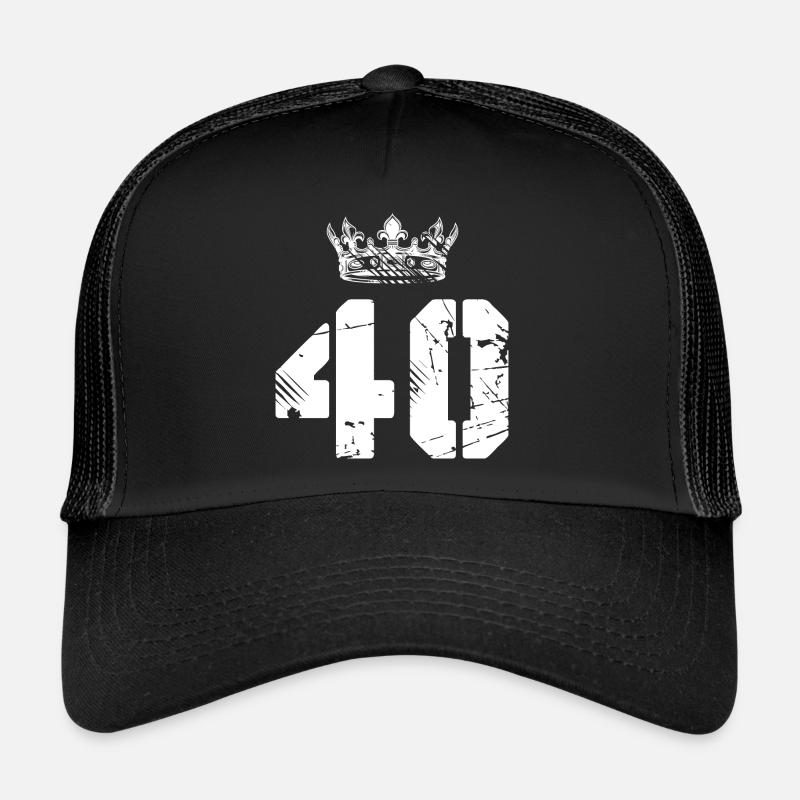 40 Zahl Krone Trucker Cap