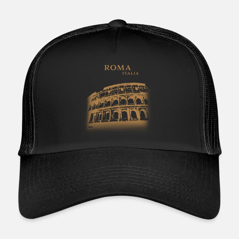 locution latine rome colisé leewarddesign Casquette trucker 