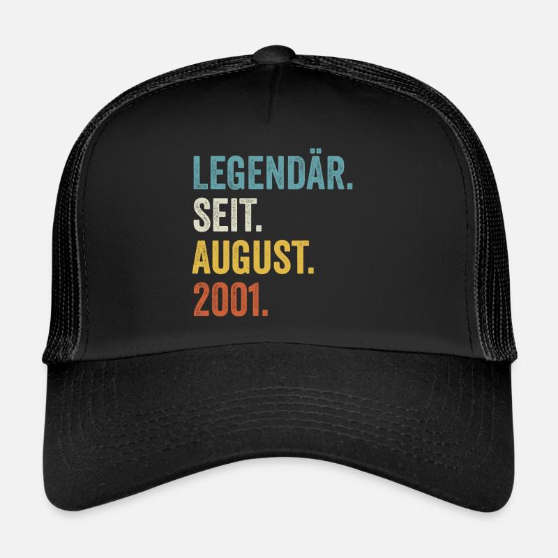 21 Jahre Legendär Seit August 2001 21. Geburtstag Trucker Cap