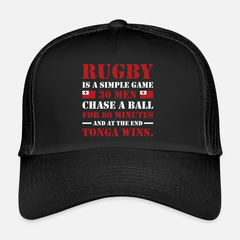 Le rugby est un jeu simple Tonga Rugby Casquette trucker 