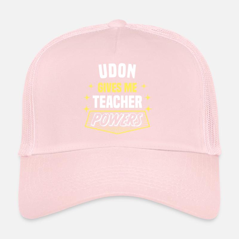 Udon Gives Me Teacher Powers Funny Professor Trucker Cap