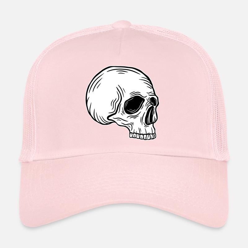 Skull Skeleton Skull Horror Halloween Gift Trucker Cap