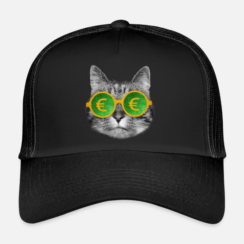 Lunettes d’argent pour chat Casquette trucker 