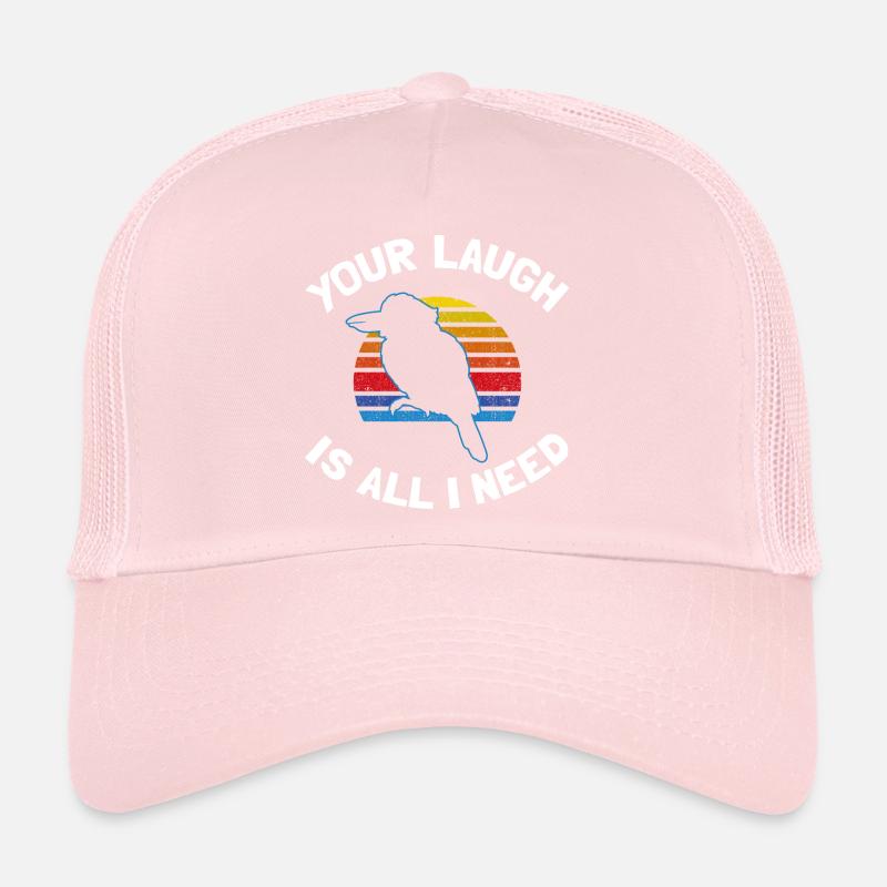 Kookaburra Design und Lachender Vogel Trucker Cap