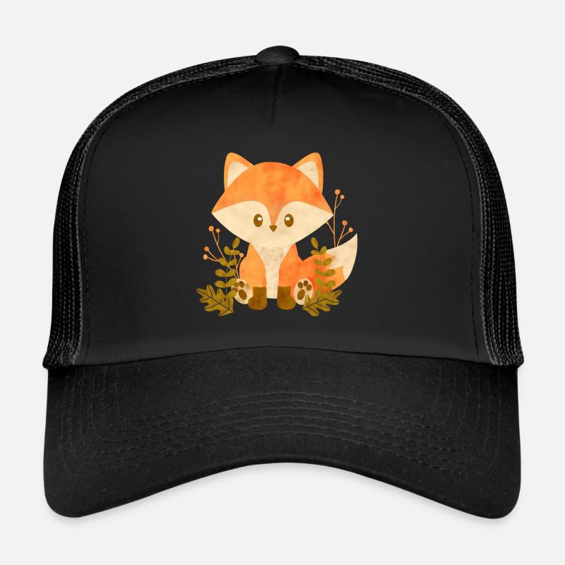 Süßer Fuchs - Trucker Cap - Schwarz/Schwarz