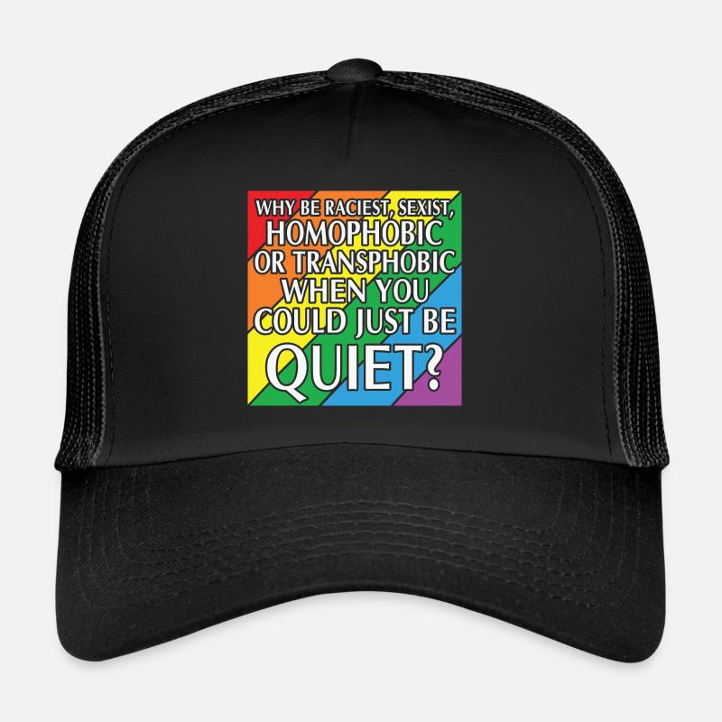 LBGT Flag Gay Pride Human pourrait juste être tranquille Casquette trucker 