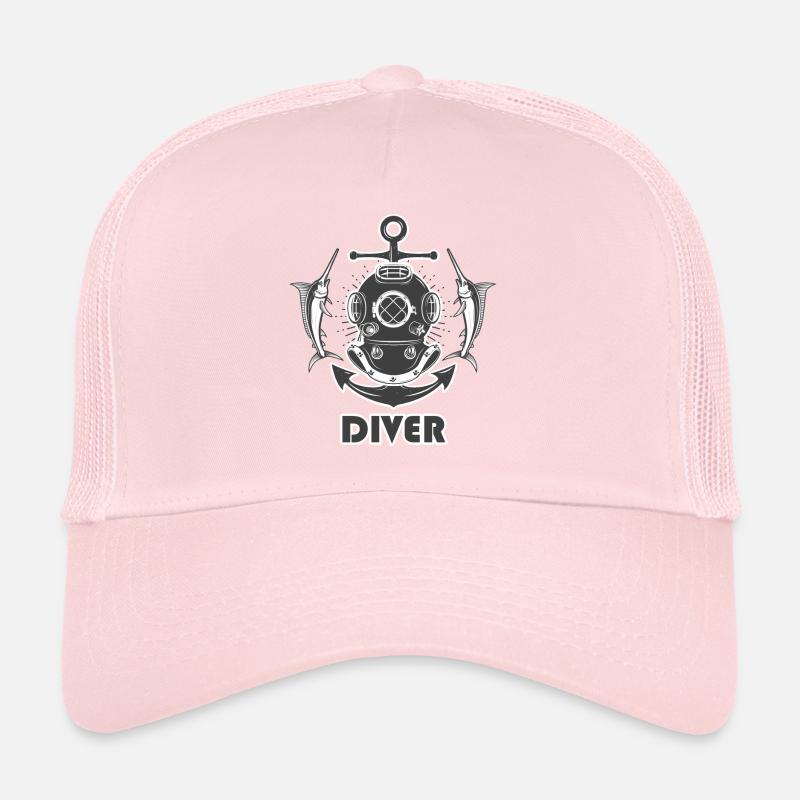 DIVER Taucher Tauchen Trucker Cap
