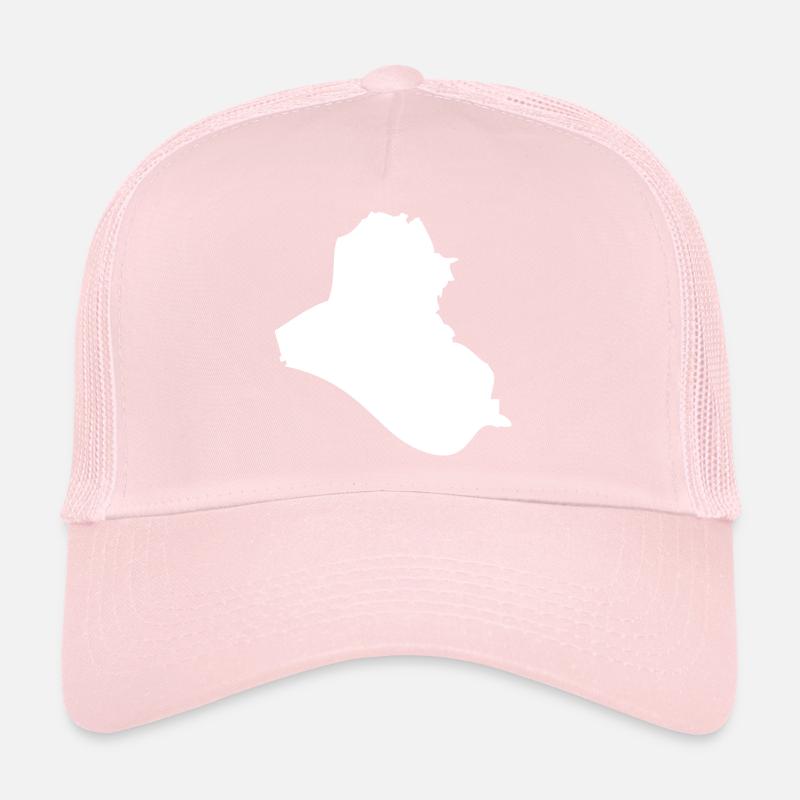 Drapeau de la carte de l'Irak Casquette trucker 