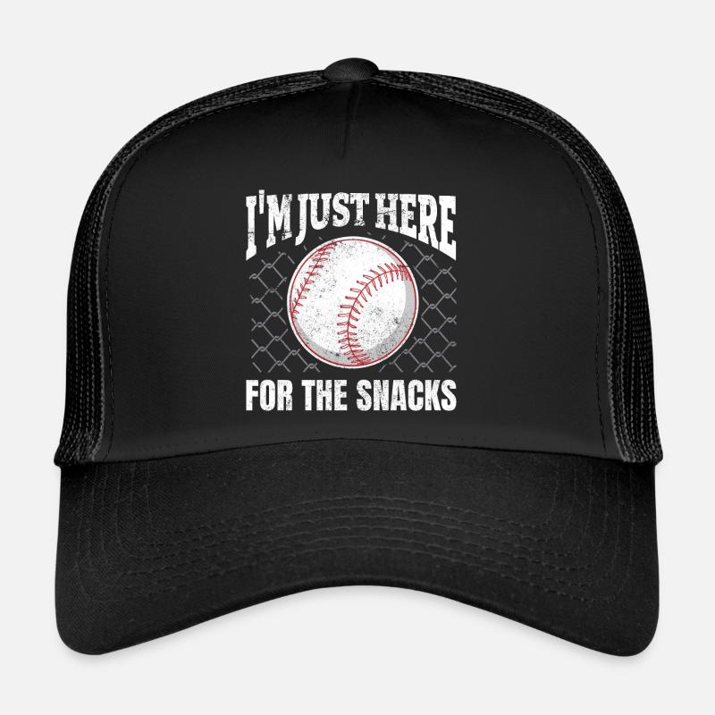 I'm Just Here For The Snacks Baseball Trucker Cap
