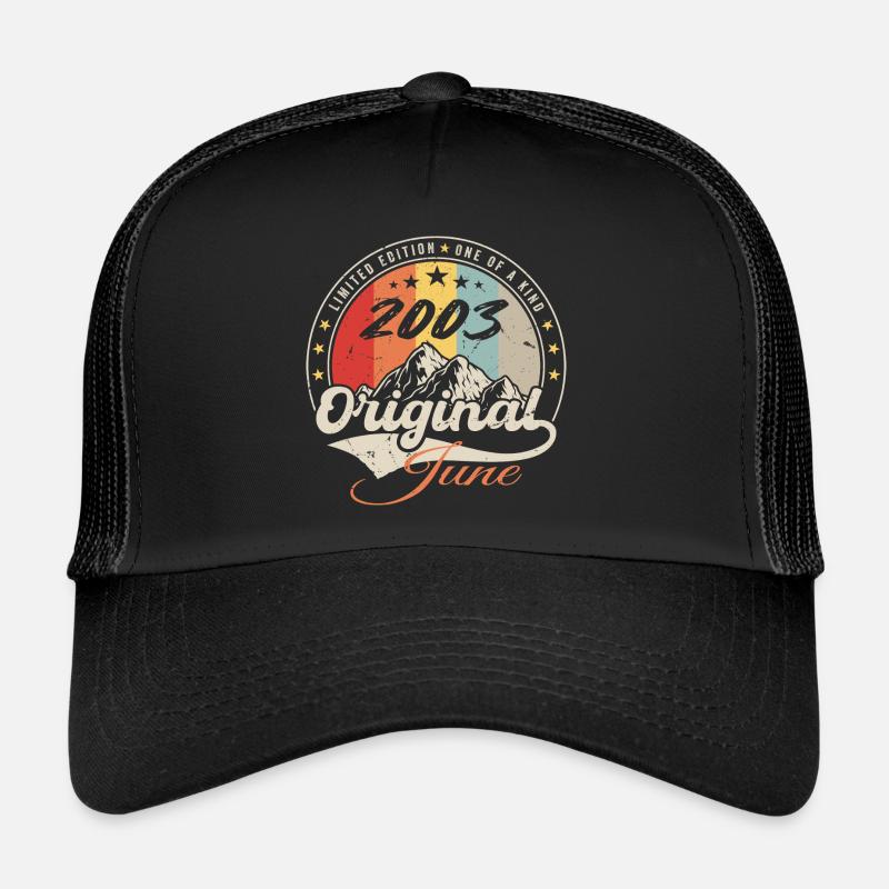 Juin 2003 Original 2003 Anniversaire 2003 Juin Casquette trucker 