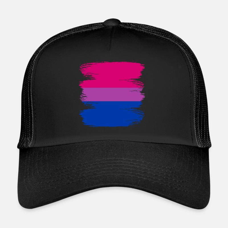 Bisexuel Bi Pride Motif Drapeau Casquette trucker 