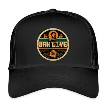 Jah Live - Trucker Cap - black/black - Front