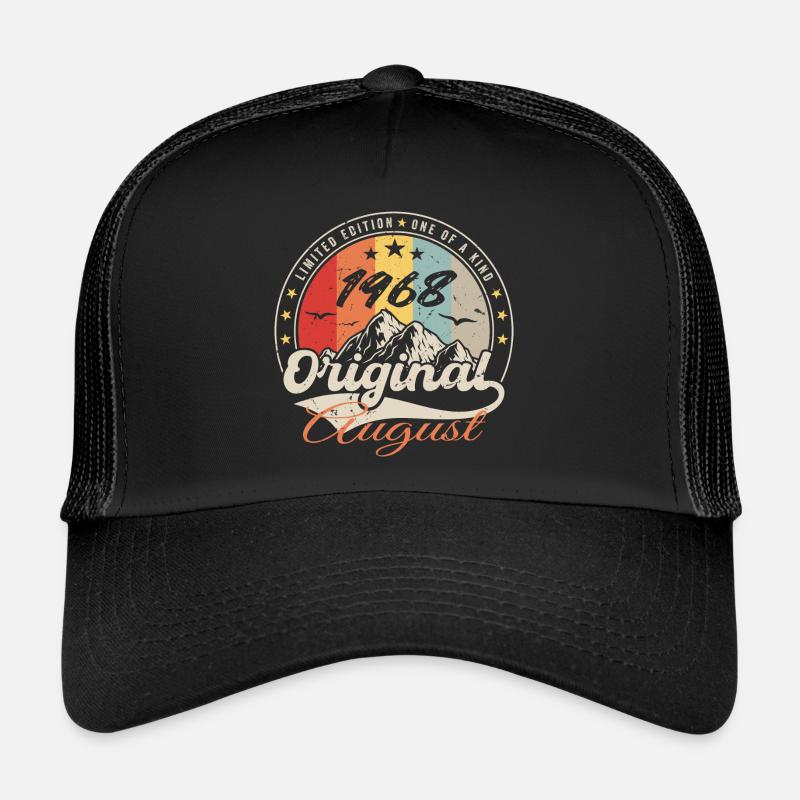 Die Legenden wurden im August 1968 geboren - 1968 August - Trucker Cap - Schwarz/Schwarz