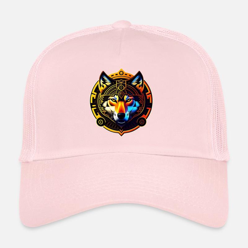 goldener Wolf Trucker Cap