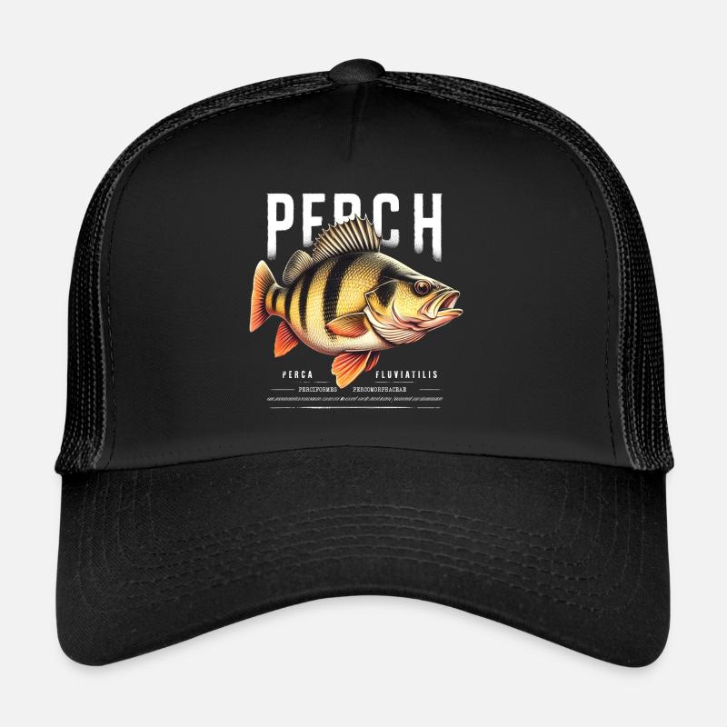 perche, perche, poisson, pêche Casquette trucker 