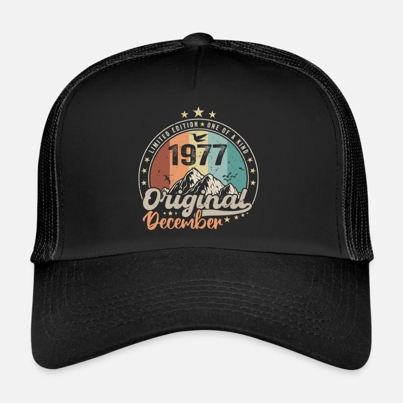 Décembre 1977 Cadeau Anniversaire - Decembre 1977 Casquette trucker 