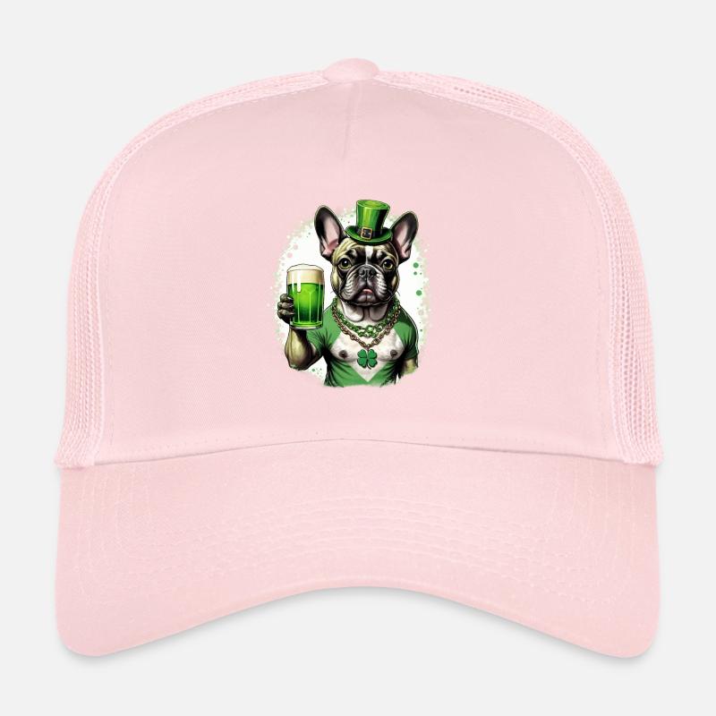 Bouledogue français de la Saint-Patrick I St. Paddy’s Casquette trucker 