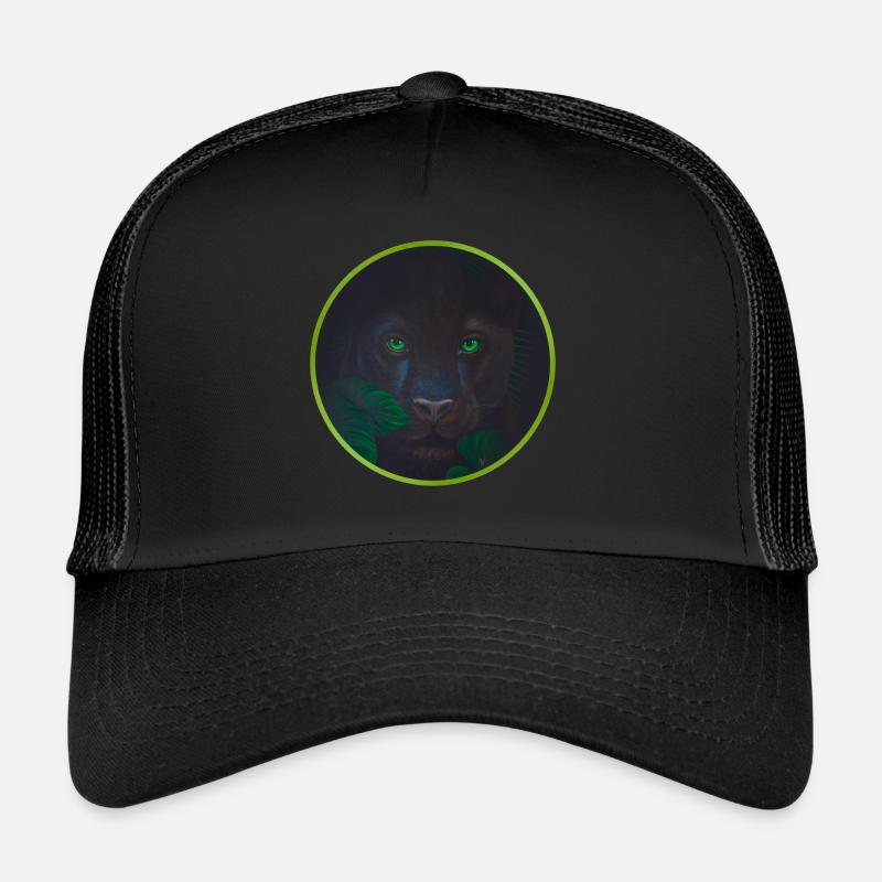 DER PANTHER - Trucker Cap - Schwarz/Schwarz
