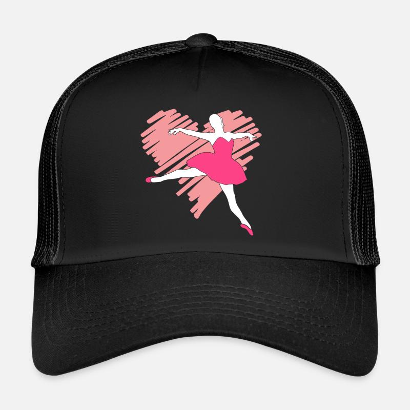 Ballettschuhe Balletttänzer - Trucker Cap - Schwarz/Schwarz