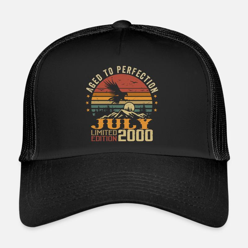 Millésime Juillet 2000 Anniversaire Juillet 2000 Casquette trucker 