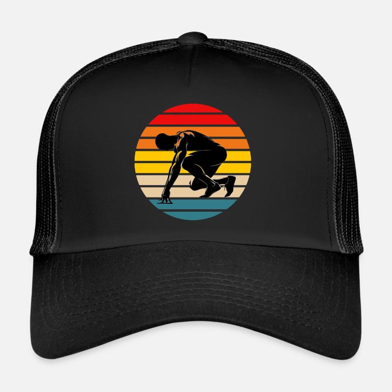 Athlète sprinteur Casquette trucker 