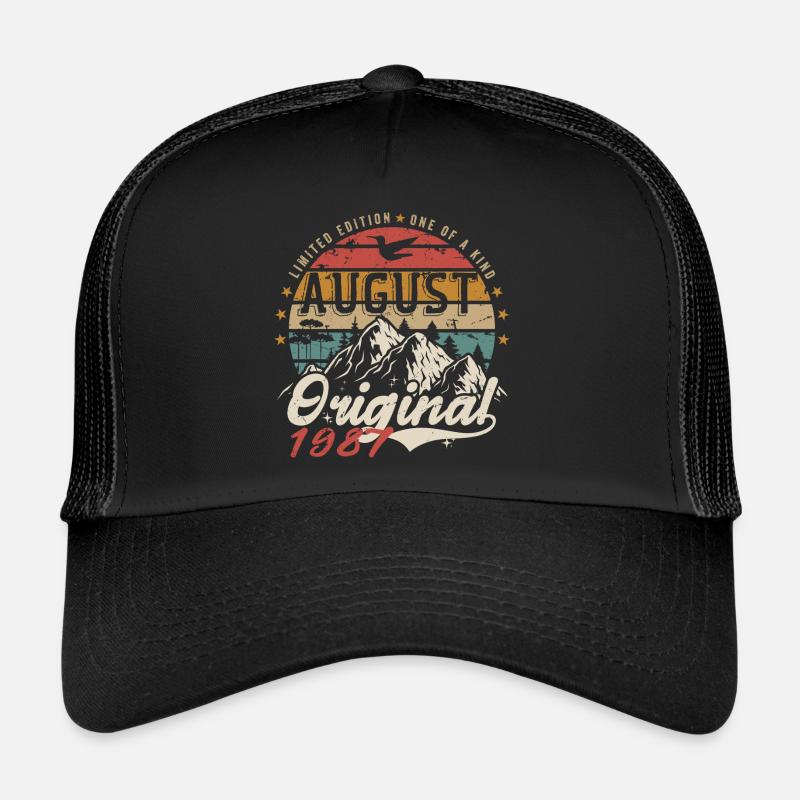 Août 1987 - Fabriqué En Août 1987 - Vintage 1987 Casquette trucker 