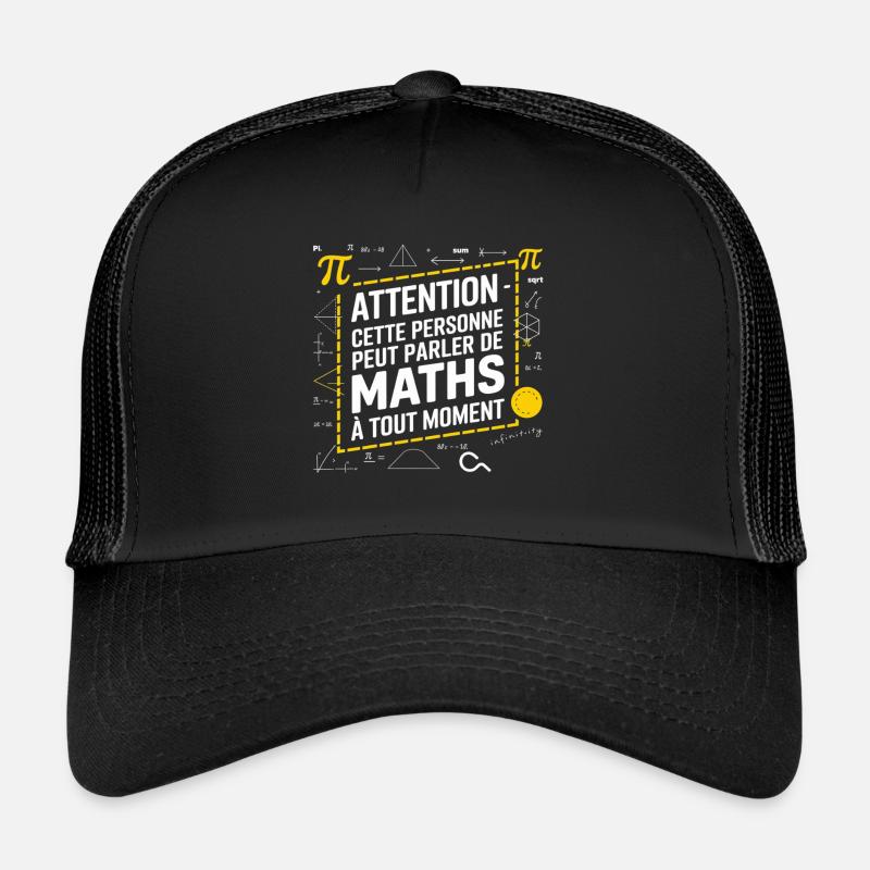 Math Genie mathématique Casquette trucker 