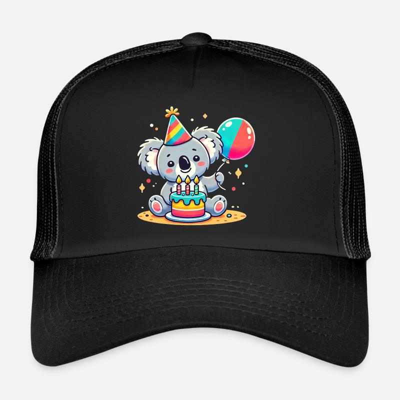 Koala Kid Celebrating Birthday Trucker Cap