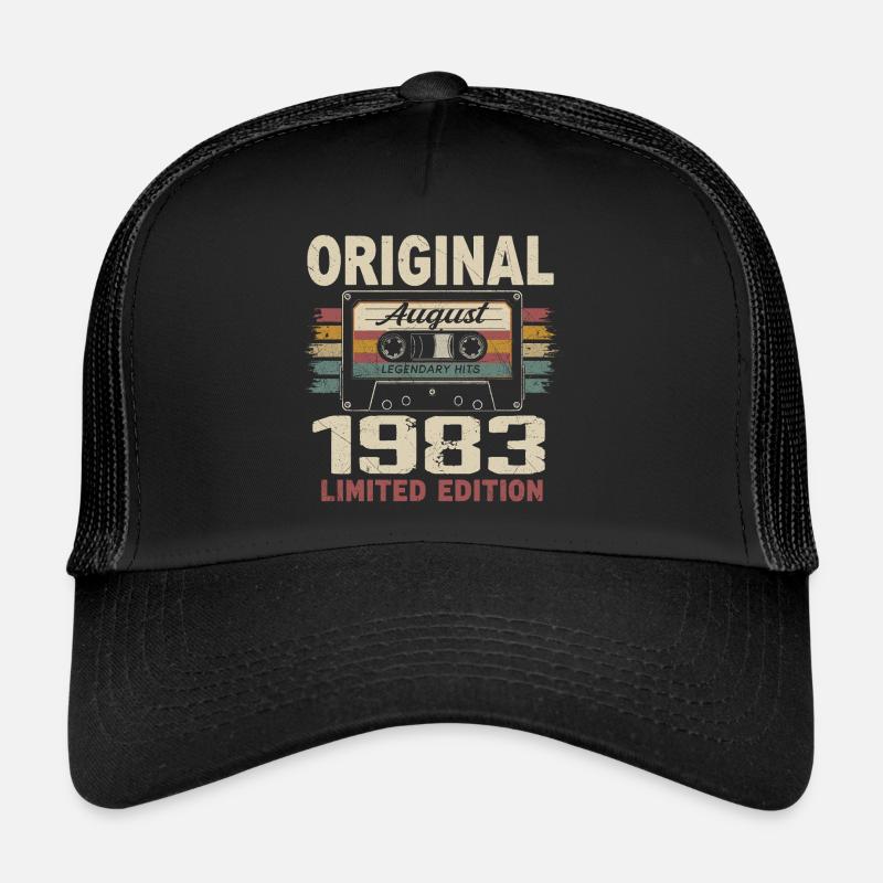 Août 1983 August 1983 Cadeau Août 1983 August 1983 Casquette trucker 